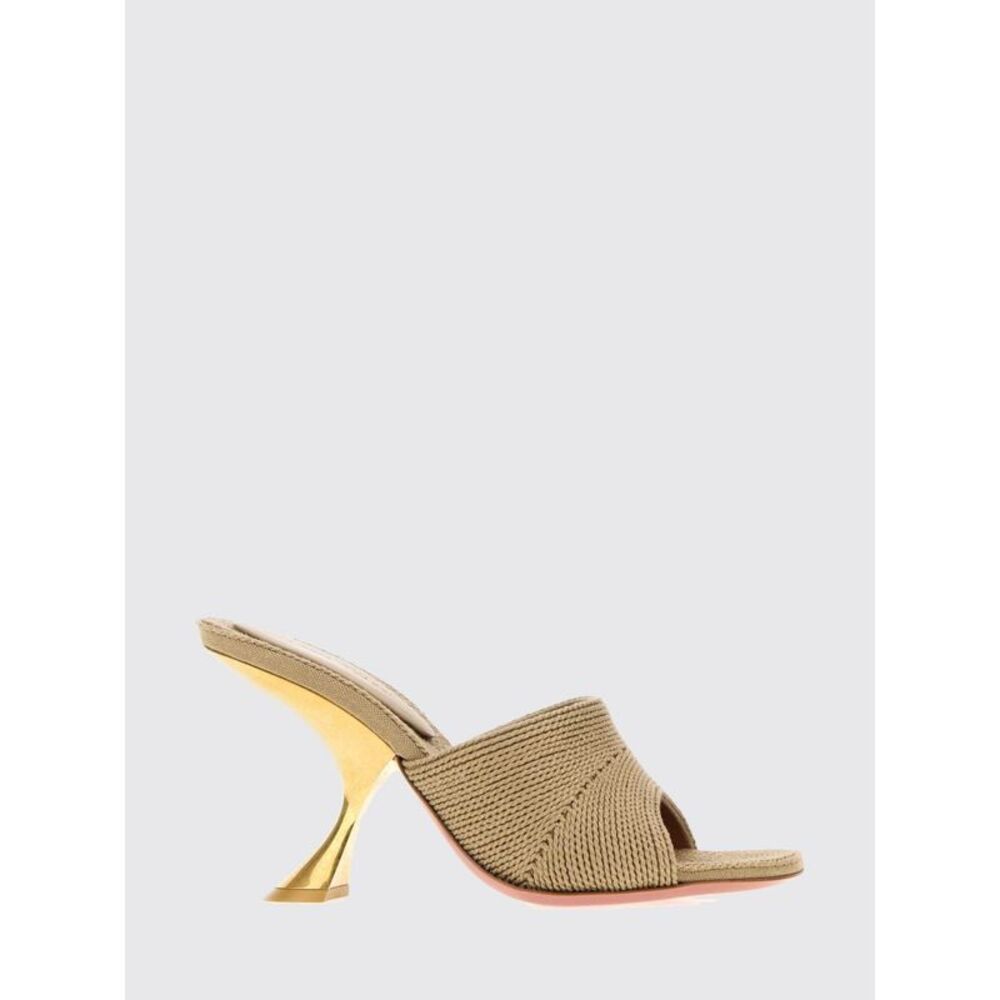 Amina Muaddi High Heel Shoes Woman Beige
